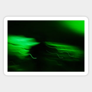 Green blurry lights Magnet